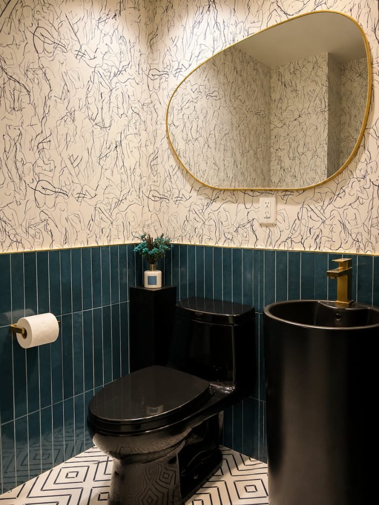 Designer Powder Room Remodel