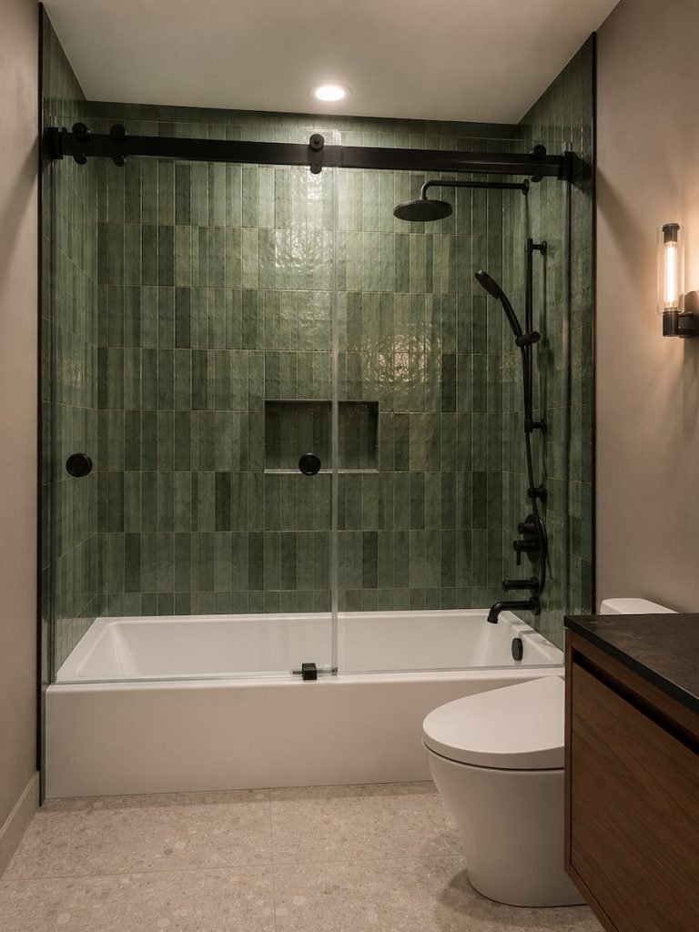 Contemporary Guest Bathroom Remodeling