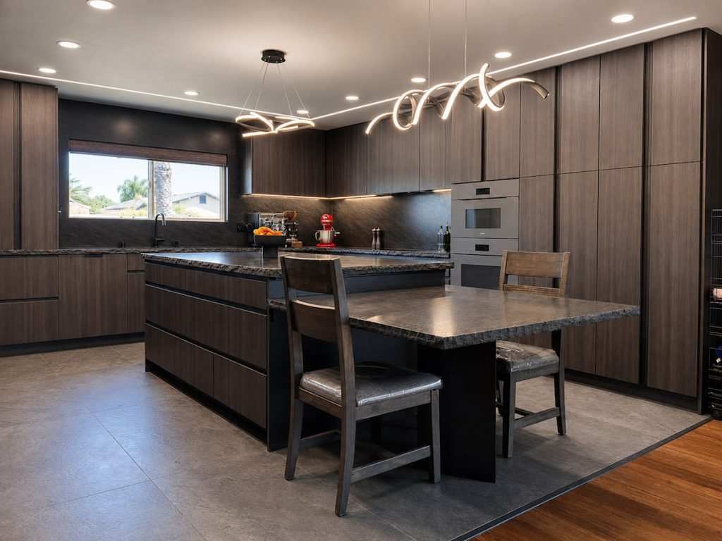 Modern Minimalist Kitchen Remodel with Hidden Appliances